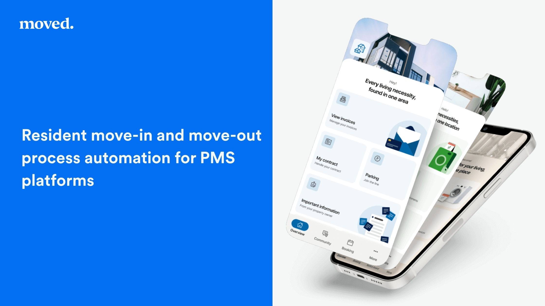 Resident move-in and move-out process automation for PMS platforms